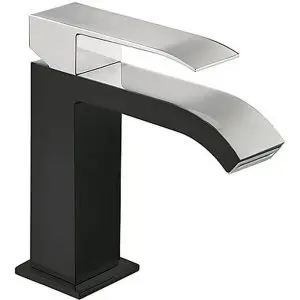 Grifo monomando para lavabo con salida del agua en cascada - Cuadro - Tres Grifería