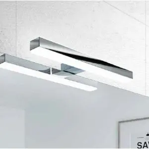 Aplique de baño LED Baho FOCO 30 cm cromado luz fría - APLIQ022B - Gamma