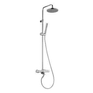 Columna de baño-ducha cromo SENNA termostático con caño para bañera - VSENN030B - Gamma