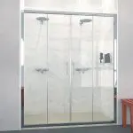 Mampara de ducha frontal de dos hojas correderas y dos fijas - St Bogota - Doccia