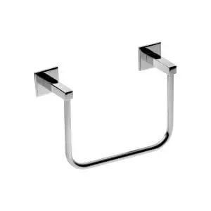 Toallero en aro dual para baño Baho STICK cromado - STICK020B - Gamma