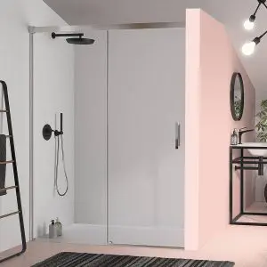 Frente de ducha fijo + puerta corredera - Glasé GS102 - Kassandra