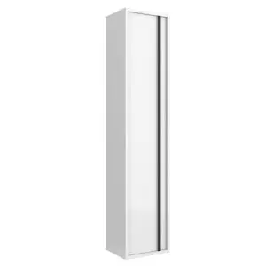Columna auxiliar Pilar 1 puerta con cierre amortiguado, reversible y baldas de madera. Tirador incluido - Attila - Salgar
