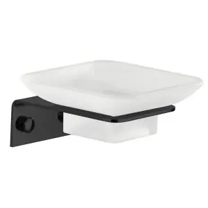 Jabonera Pared - Negro Mate Modelo Bassic - 1506081 - Manillons Torrent