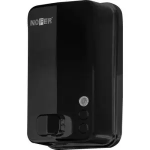Dosificador jabón vertical INOX serie EVO  color negro 1200 ml. 03050.N - Nofer