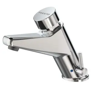 Grifo temporizado lavabo mezclador repisa accionamiento mediante pulsador PRESTO 105 LM - 20920 - Presto Iberica
