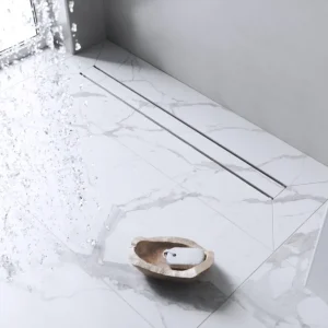 Kit para plato de obra con sumidero Ruber con sifón de 50 mm y rejilla EVOLUX INTEGRA 11,6X11,6 - EVOLUX -IE45008 - Estil Gurú