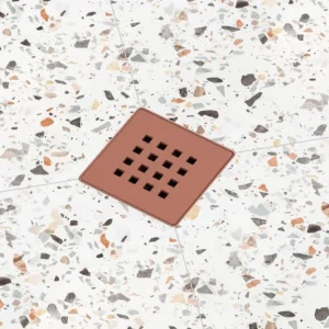 Kit para plato de obra con sumidero Ruber con sifón de 50 mm y rejilla FEELS ROSE - EVO FEELS -IB20024 - Estil Gurú