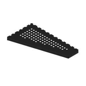 Estante de ducha sin tornillos ni pegamento. Shelf Plus Trapezoid Asim Dark - Evolux Shelfs -Iz10307 - Estil Gurú