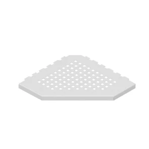 Estante de ducha sin tornillos ni pegamento. Shelf Plus Trapezoid WHITE - Evolux Shelfs - IZU0303 - Estil Gurú