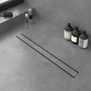 Kit para plato de obra con sumidero Ruber con sifón de 50 mm y rejilla EVOLUX MICROCEMENTO INOX 60 x 7 cm - EVOLUX -IE47000 - Estil Gurú